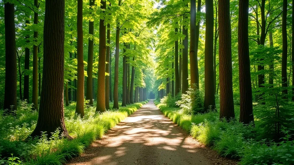 Forest trail in Tērvete Nature Park